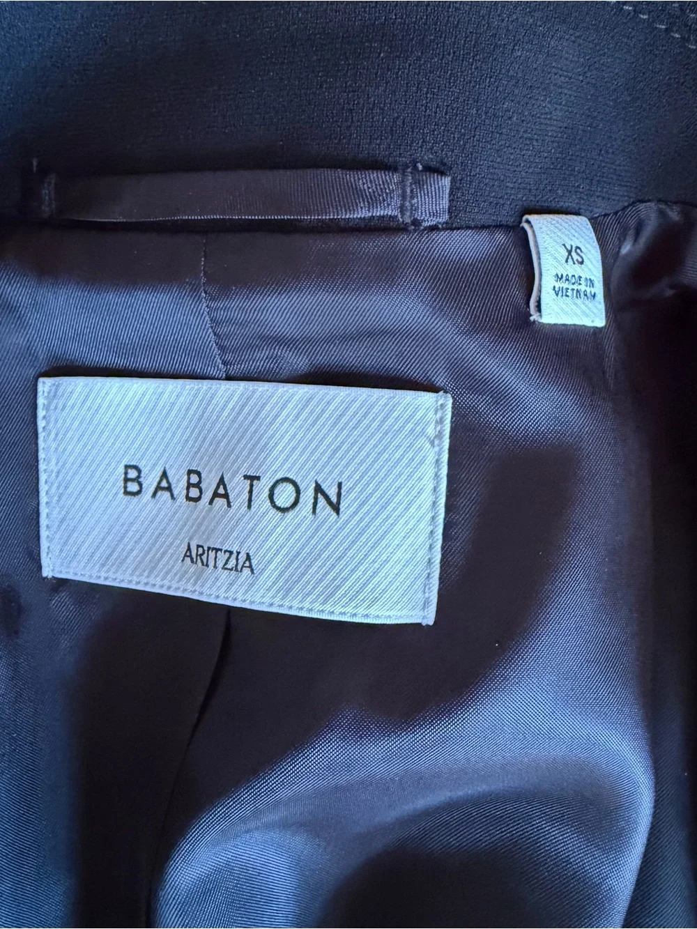 Babaton Black Tie-Waist Cropped Blazer Jacket